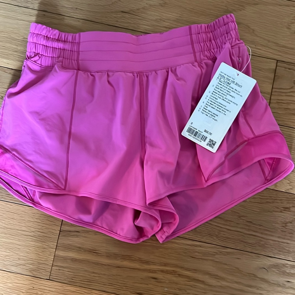 NWT pink lululemon shorts